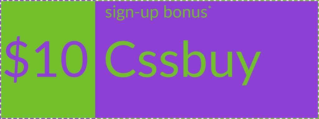 Cssbuy welcome bonus coupon, right orientation