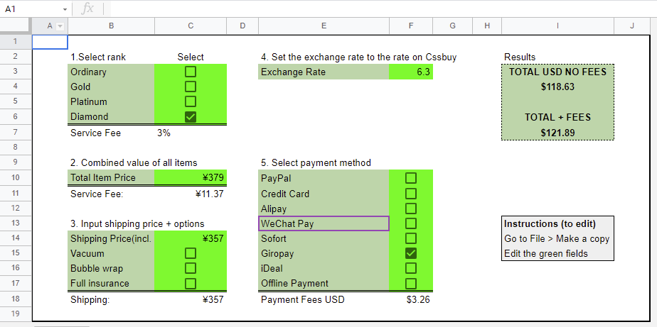 cssbuy total cost calculator from a user perspective