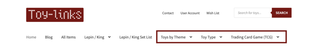 find taobao toys through the menu