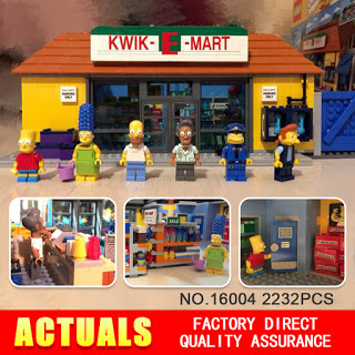 SIMPSONS KWIK E-MART 16004 Building Block Set 2232Pcs Toy 